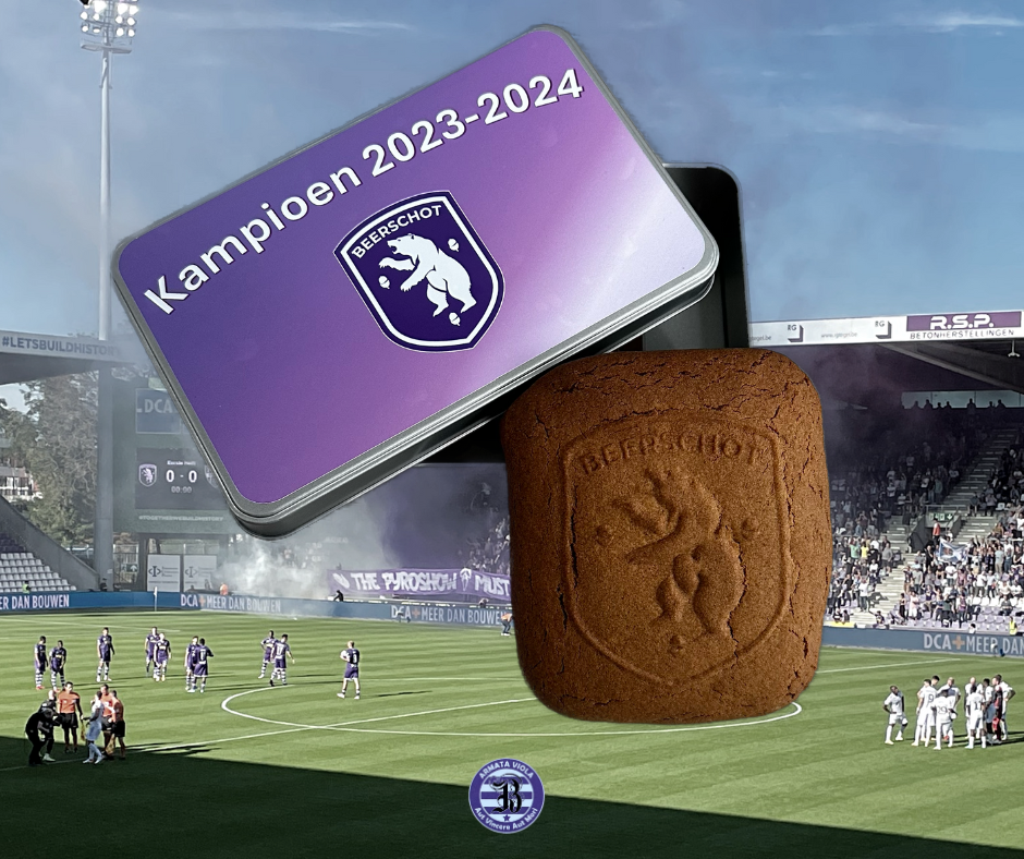 Kampioenen speculaas (2 stuks + aluminium doos)